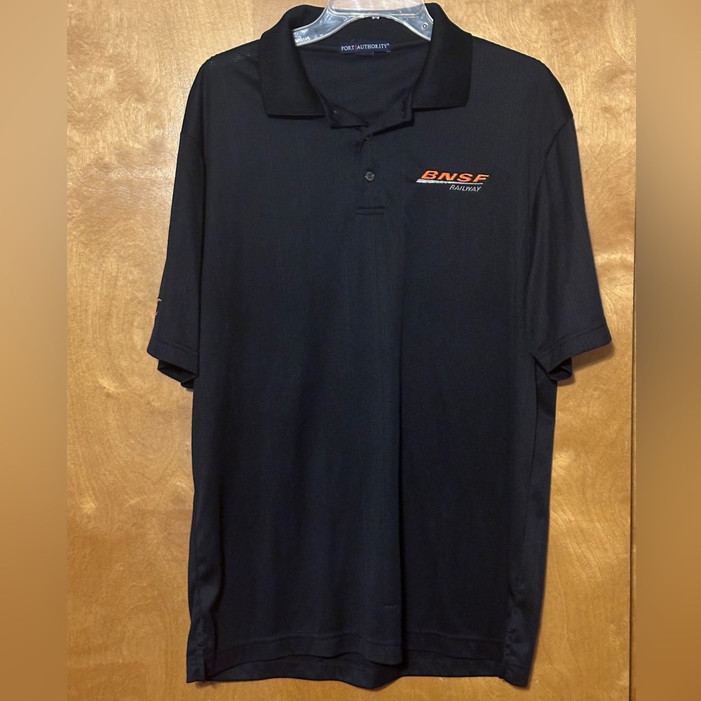 BNSF Railway logo Port Authority polo shirt